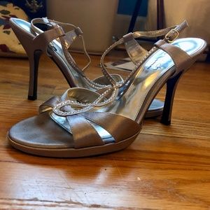 Low Silver Heels/Sandals for a Special Occasion!